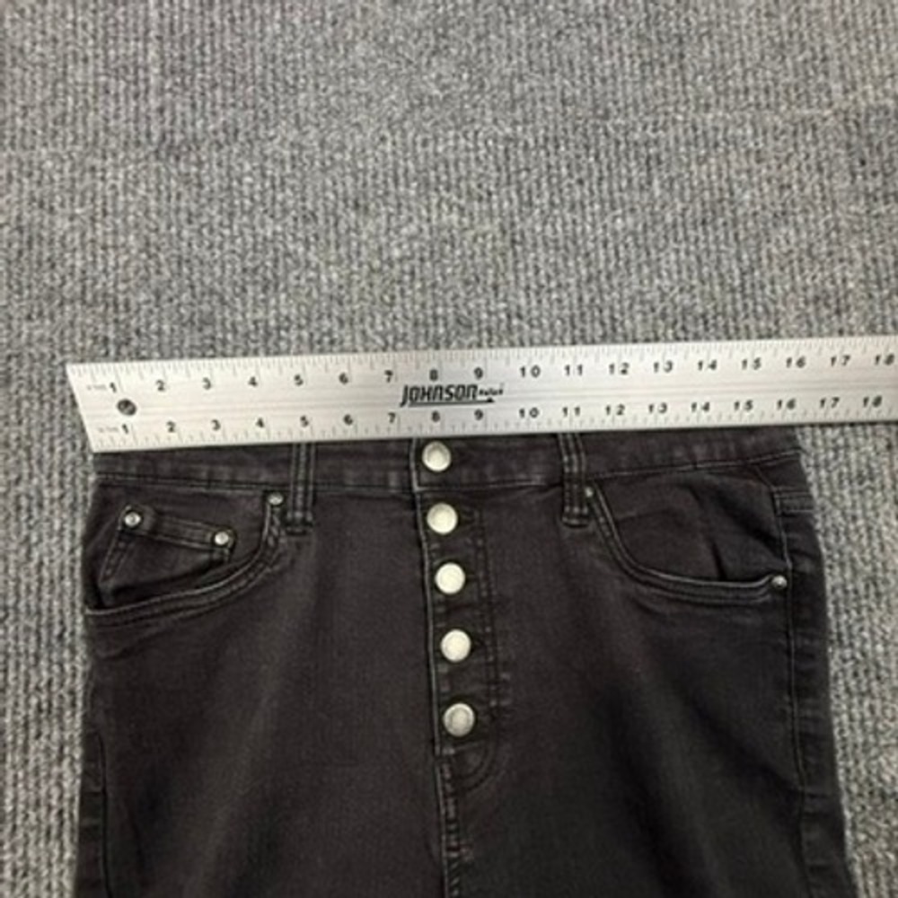 Truth + Theory Women 14 High Rise Button Fly Skinny Jean Black Rinse OM23630H20B - Picture 5 of 16